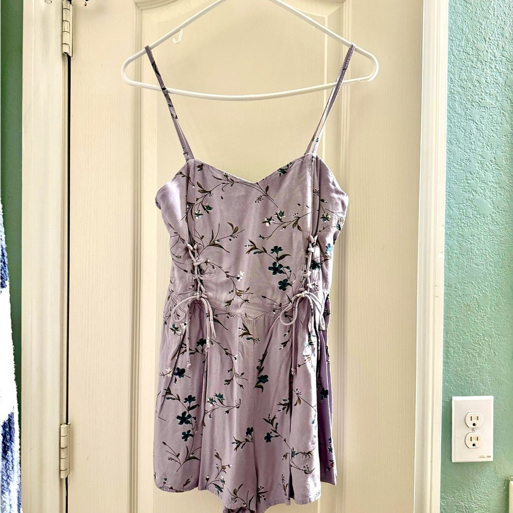 Dusty grey/purple romper